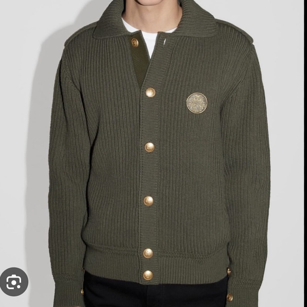 Bally X Adrien Brody Ribbed Button-Up Cardigan